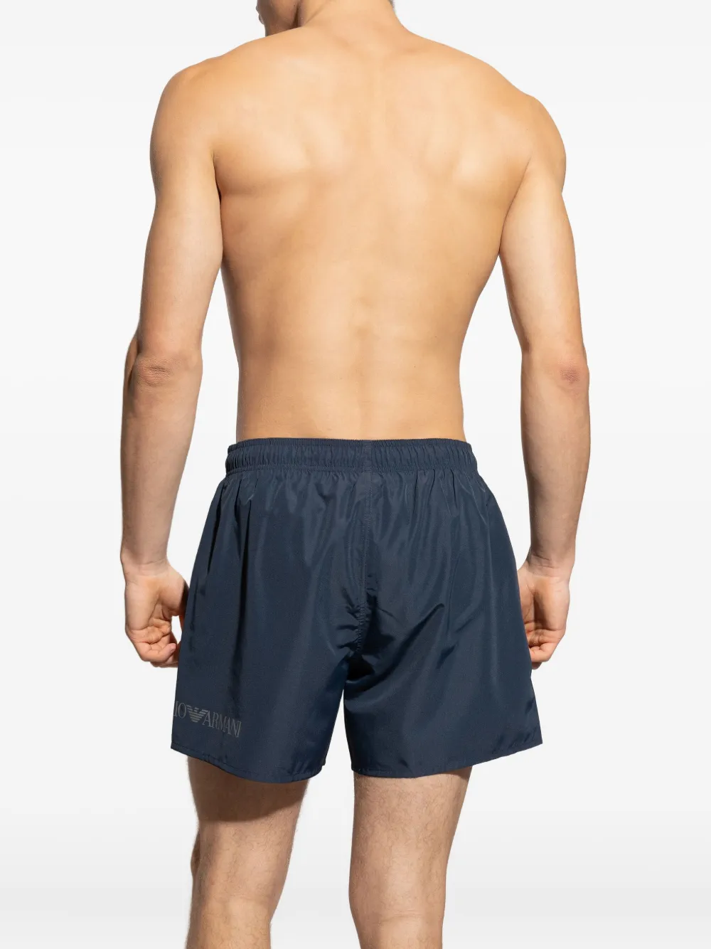 Ea7 Emporio Armani Zwembroek met logoprint Blauw