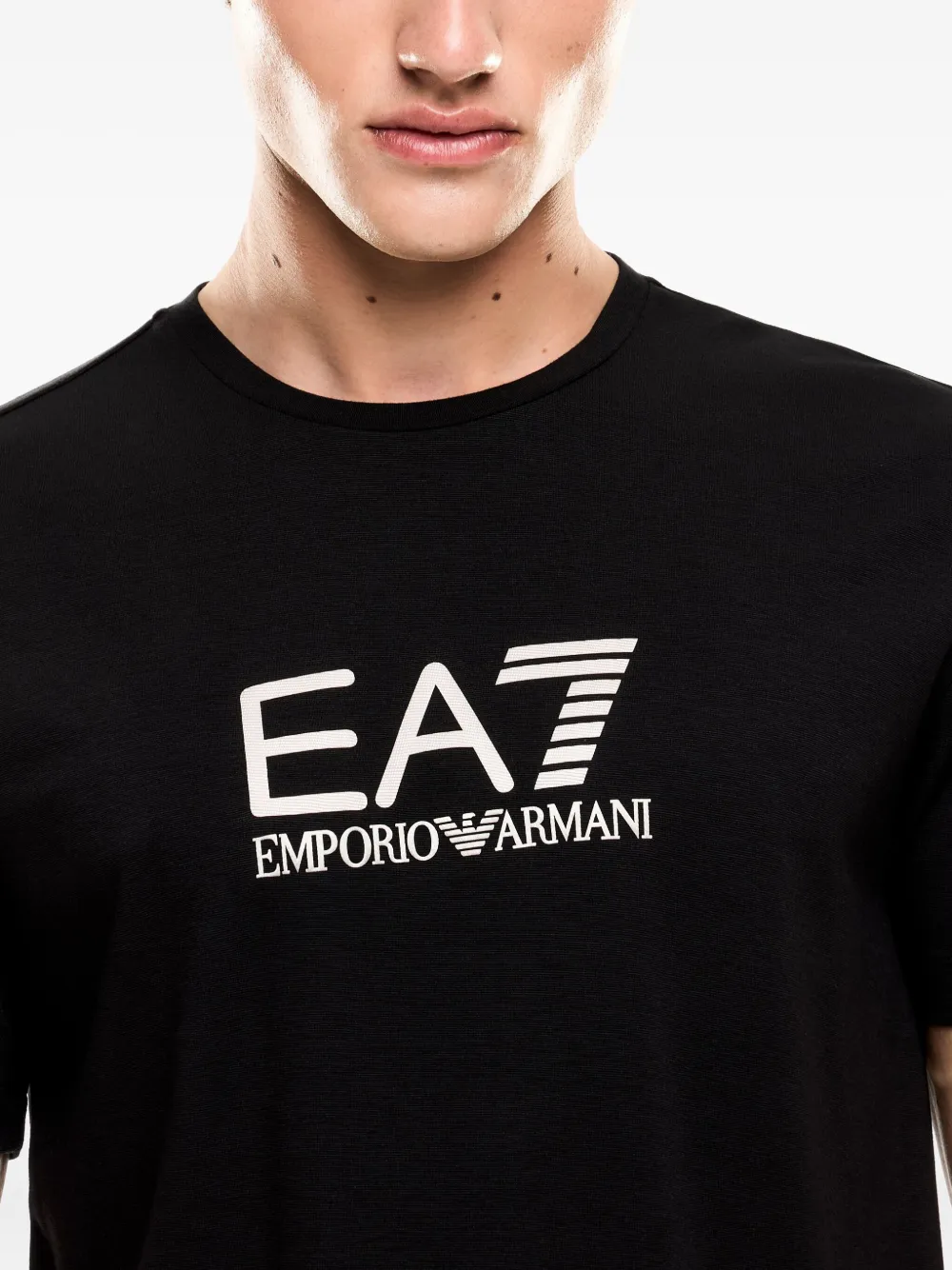 Ea7 Emporio Armani T-shirt met logoprint Zwart