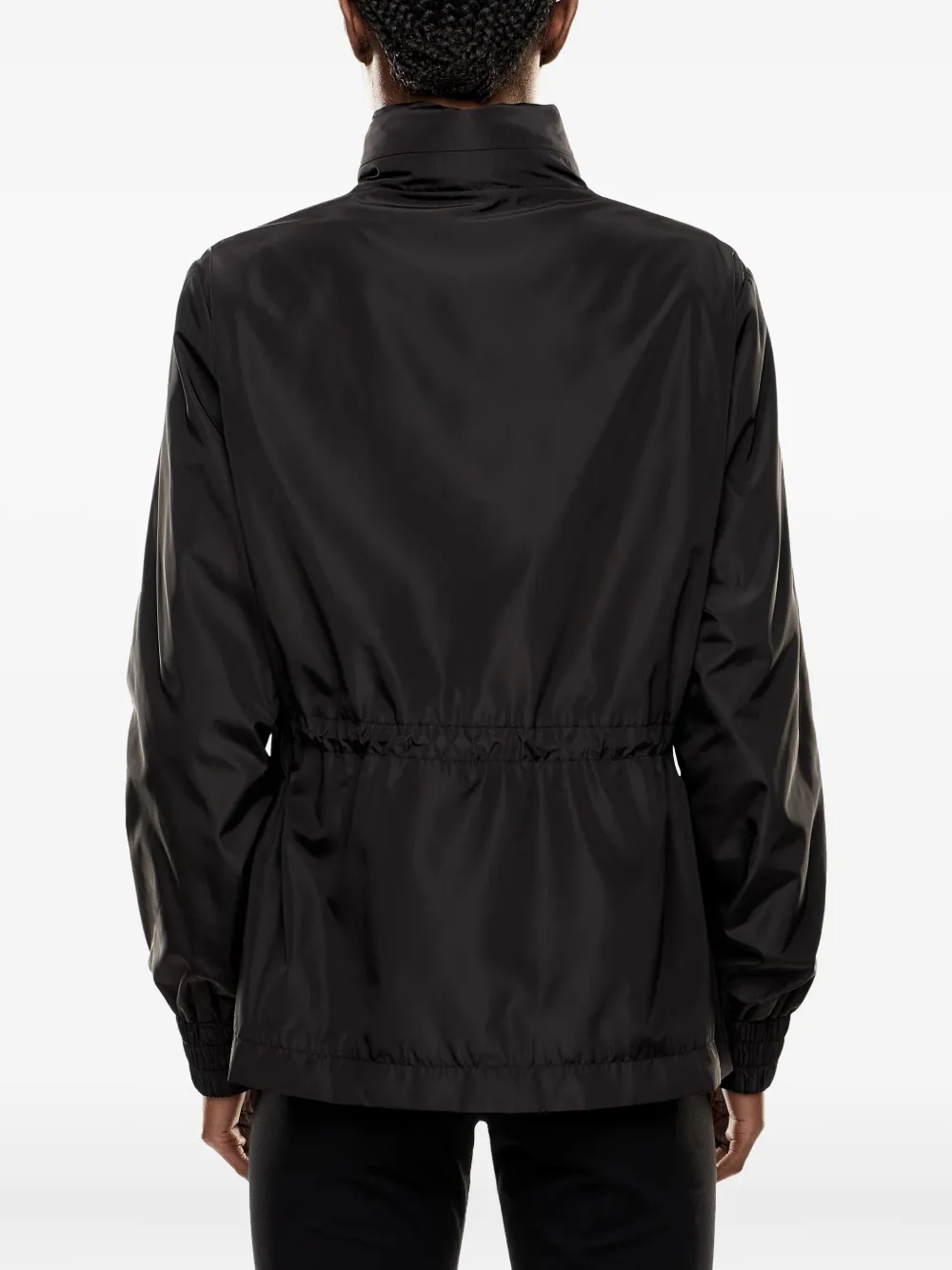 Ea7 Emporio Armani Bomberjack met trekkoordtaille Zwart