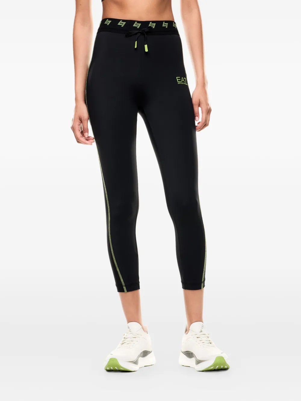 Ea7 Emporio Armani Legging met logodetail Zwart