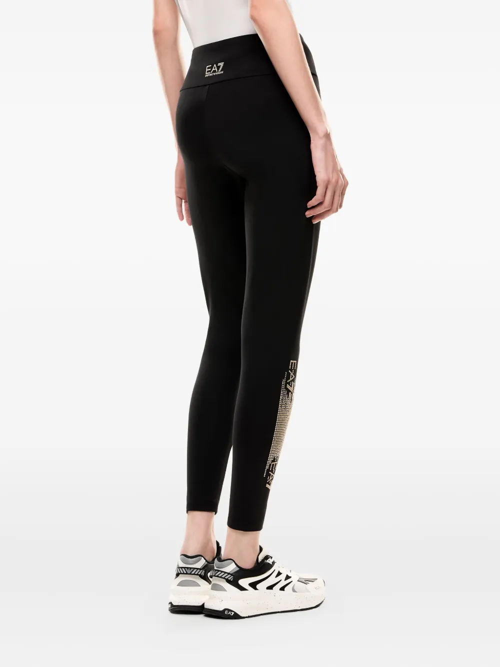 Ea7 Emporio Armani Verfraaide legging Zwart