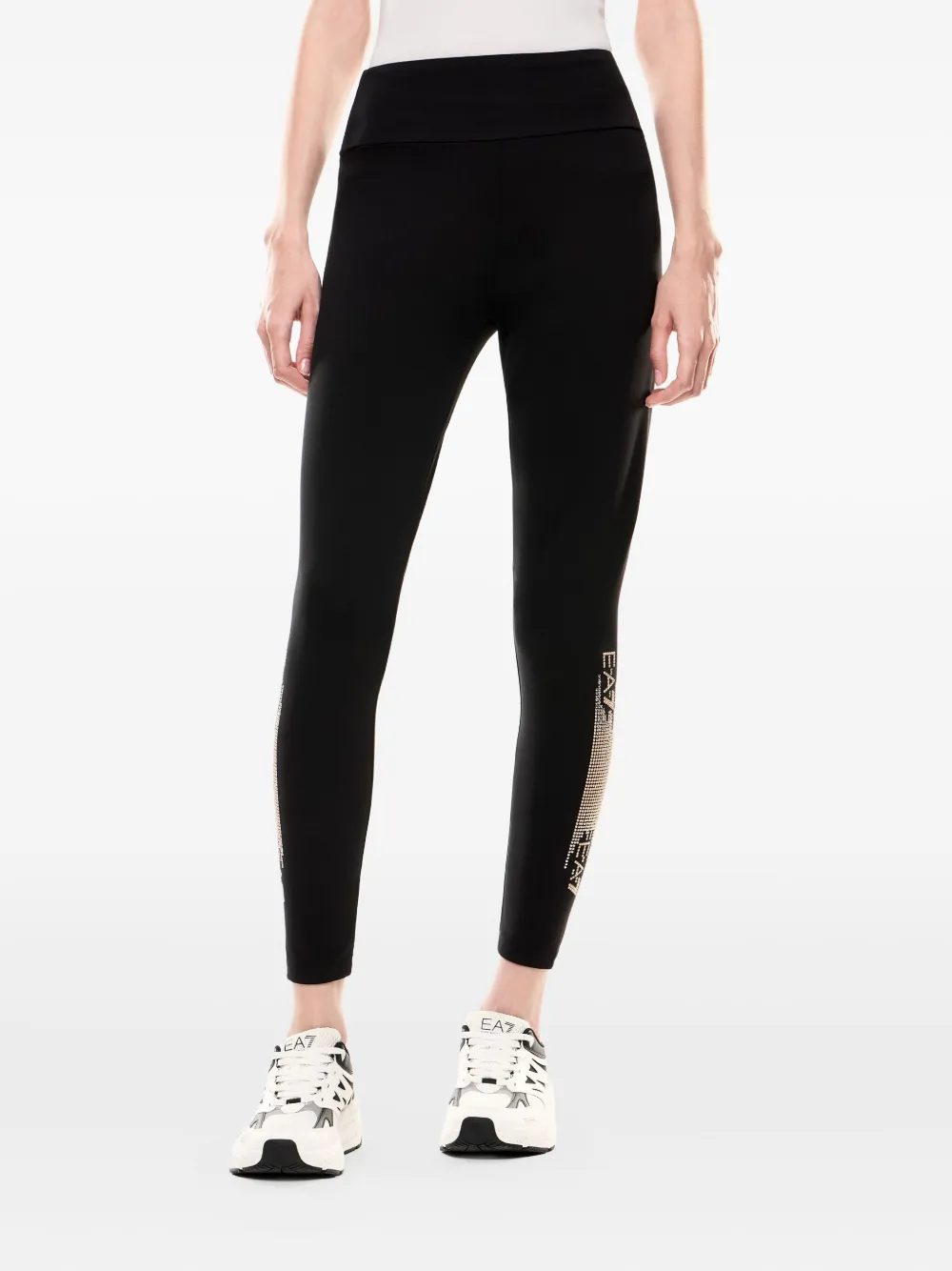 Ea7 Emporio Armani Verfraaide legging Zwart