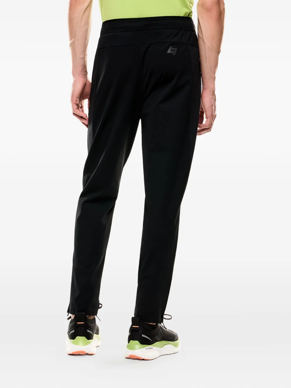 Ea7 Logo-print Track Pants In Black