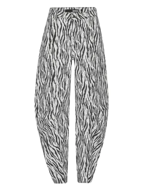 ROTATE BIRGER CHRISTENSEN pantalones con estampado de cebra