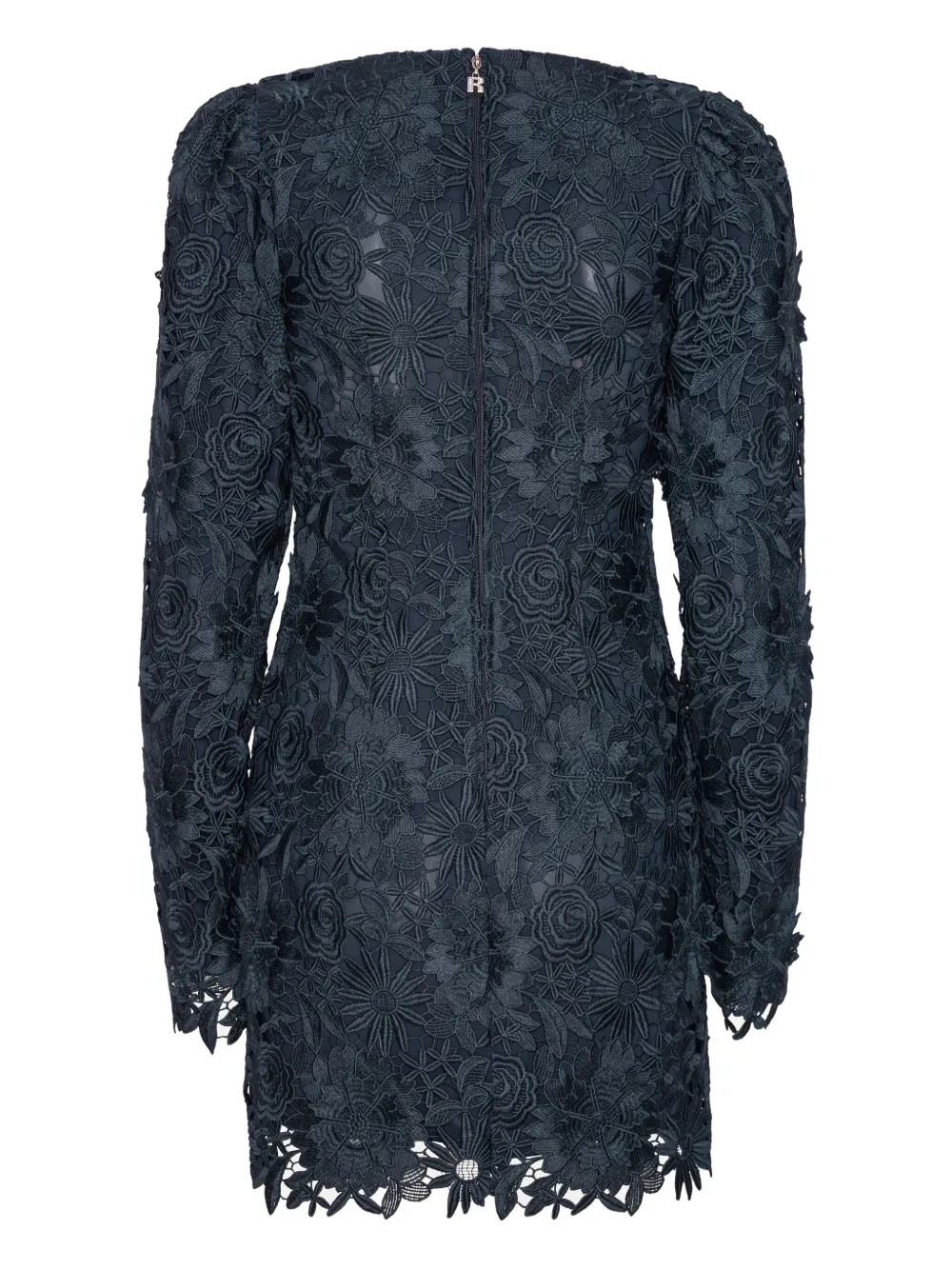 ROTATE BIRGER CHRISTENSEN Mini-jurk verfraaid met kant Blauw