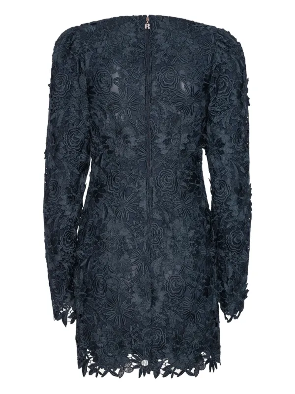 rotate lace mini dress Floral-appliqud lace mini dress - off-white