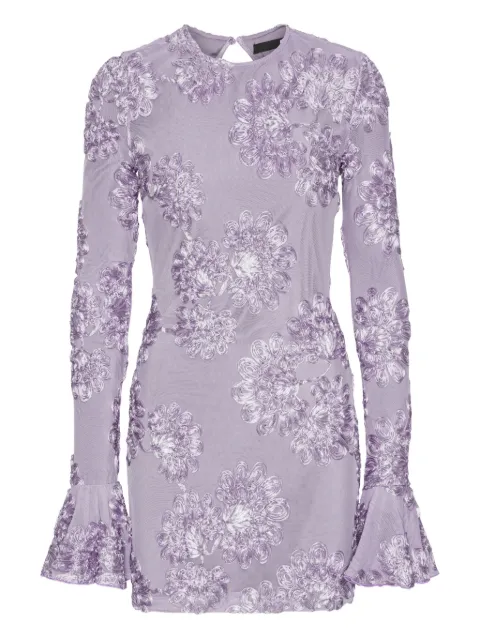ROTATE BIRGER CHRISTENSEN vestido de malla con estampado floral