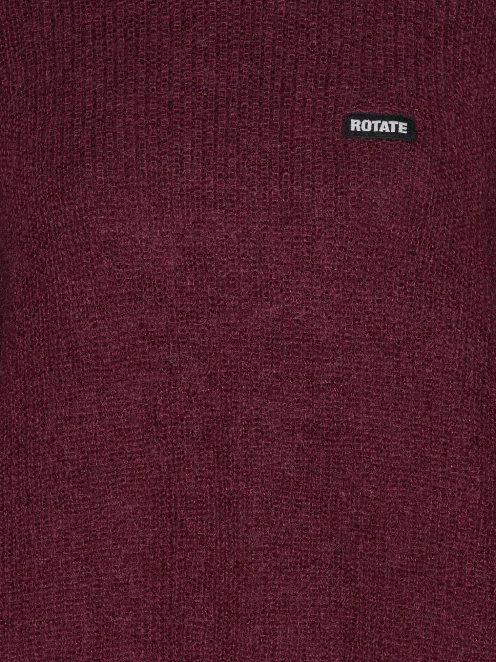 ROTATE BIRGER CHRISTENSEN Trui met logopatch en ballonmouwen Rood