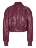 ROTATE BIRGER CHRISTENSEN quilted panel bomber jacket - Red