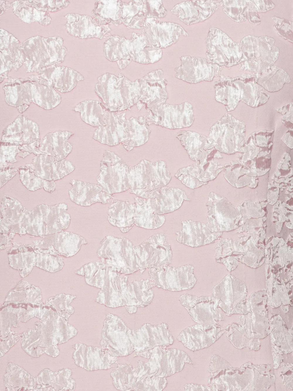 ROTATE BIRGER CHRISTENSEN Maxi-jurk met pofmouwen en jacquard Roze