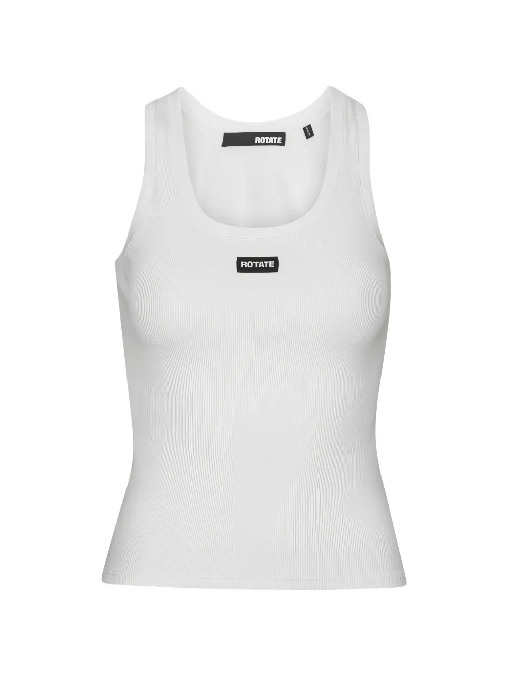 ROTATE BIRGER CHRISTENSEN ribbed scoop-neck tank top - Weiß