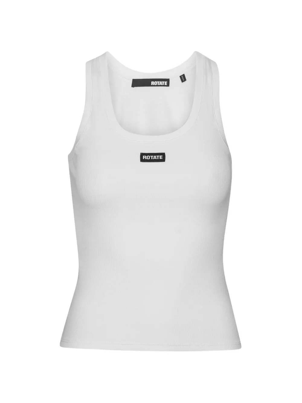 ROTATE BIRGER CHRISTENSEN Tanktop met diepe ronde hals Wit