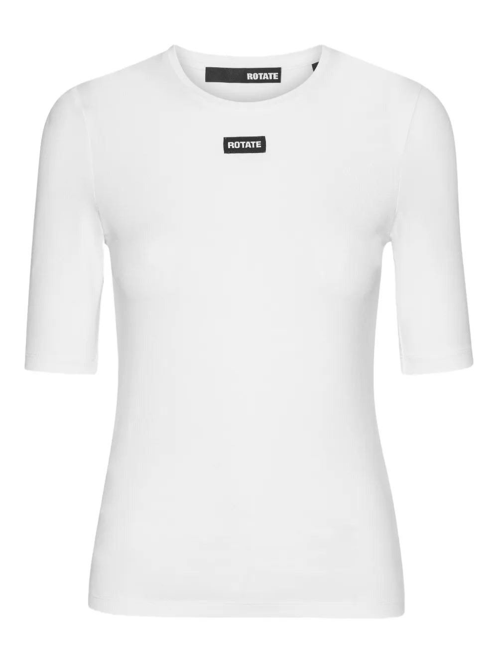 ROTATE BIRGER CHRISTENSEN T-shirt met logopatch Wit