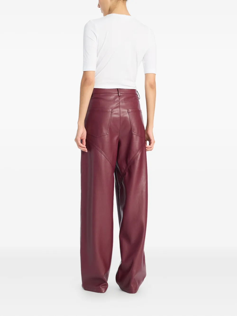ROTATE BIRGER CHRISTENSEN T-shirt met logopatch Wit