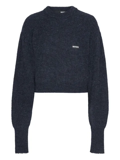 ROTATE BIRGER CHRISTENSEN Pullover mit umgeschlagenen Ärmeln