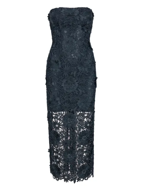 ROTATE BIRGER CHRISTENSEN vestido midi con encaje floral