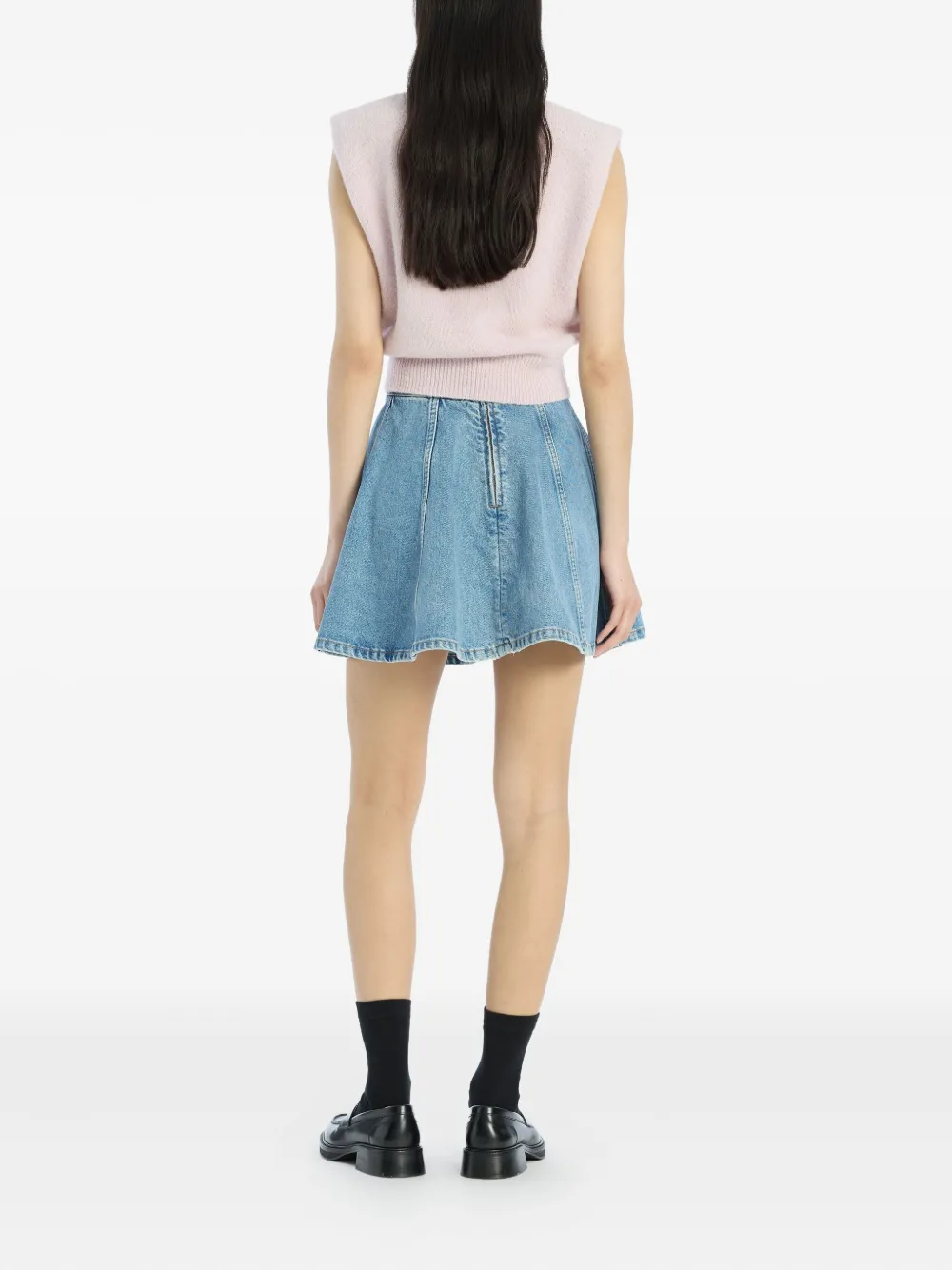 ROTATE BIRGER CHRISTENSEN padded-shoulder knit vest Roze