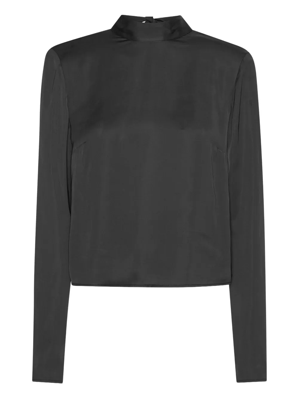ROTATE BIRGER CHRISTENSEN Top met gedrapeerde rug Zwart