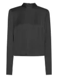 ROTATE BIRGER CHRISTENSEN draped-back top - Black