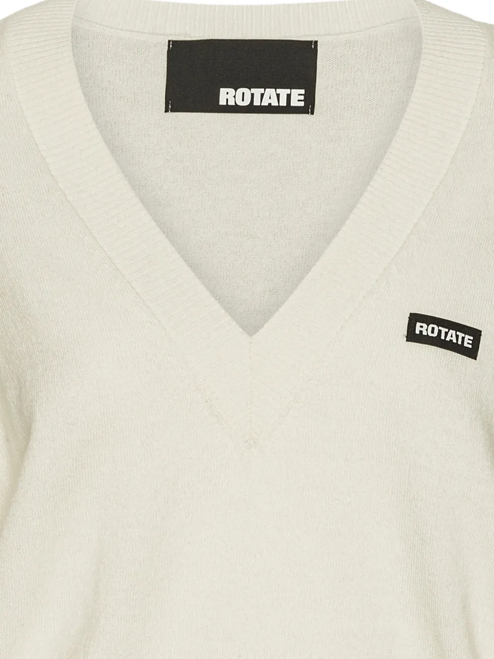 ROTATE BIRGER CHRISTENSEN Trui met V-hals Wit