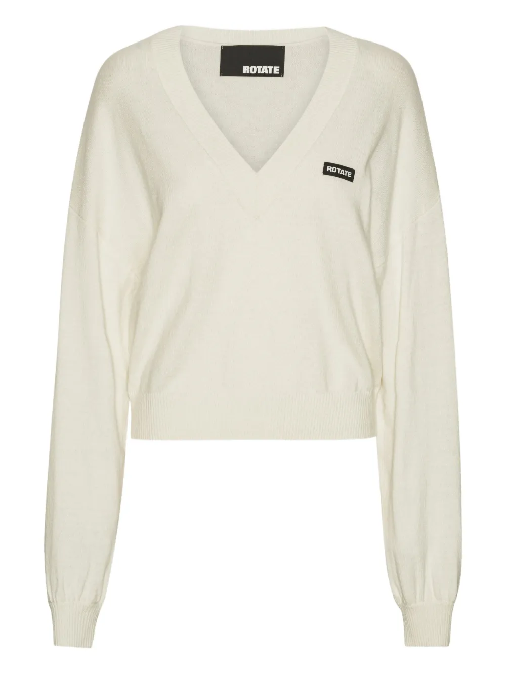 ROTATE BIRGER CHRISTENSEN Trui met V-hals Wit