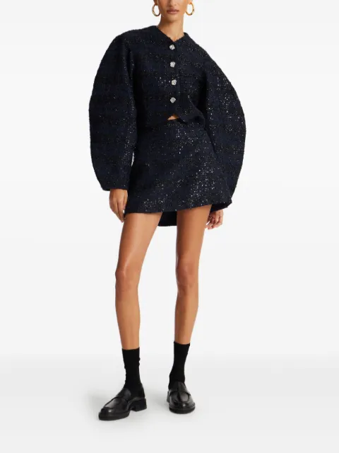 ROTATE BIRGER CHRISTENSEN falda corta bordada con lentejuelas