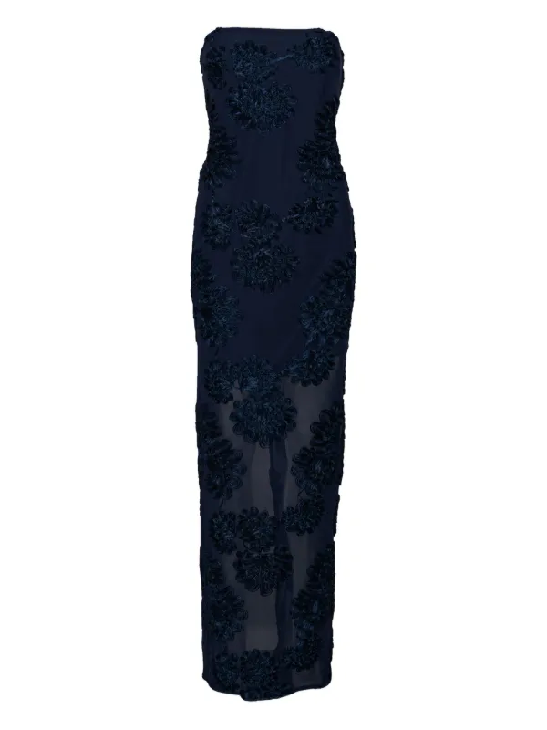 rotate women's printed maxi flowy dress Rotate Women's Printed Maxi Flowy Dress