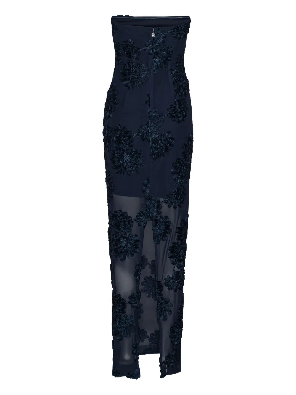 ROTATE BIRGER CHRISTENSEN Maxi-jurk met bloemenmesh Blauw