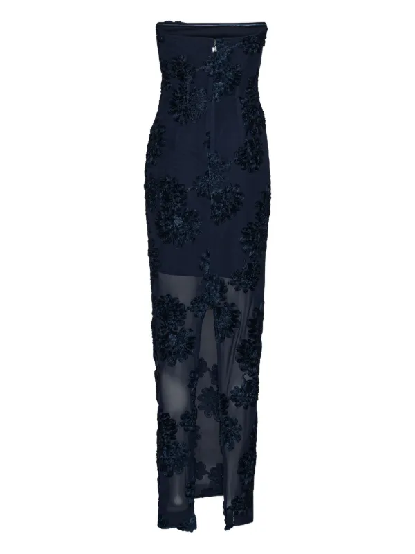 ROTATE BIRGER CHRISTENSEN floral-mesh Maxi Dress | Blue | FARFETCH ROTATE BIRGER CHRISTENSEN floral-mesh Maxi Dress | Blue | FARFETCH