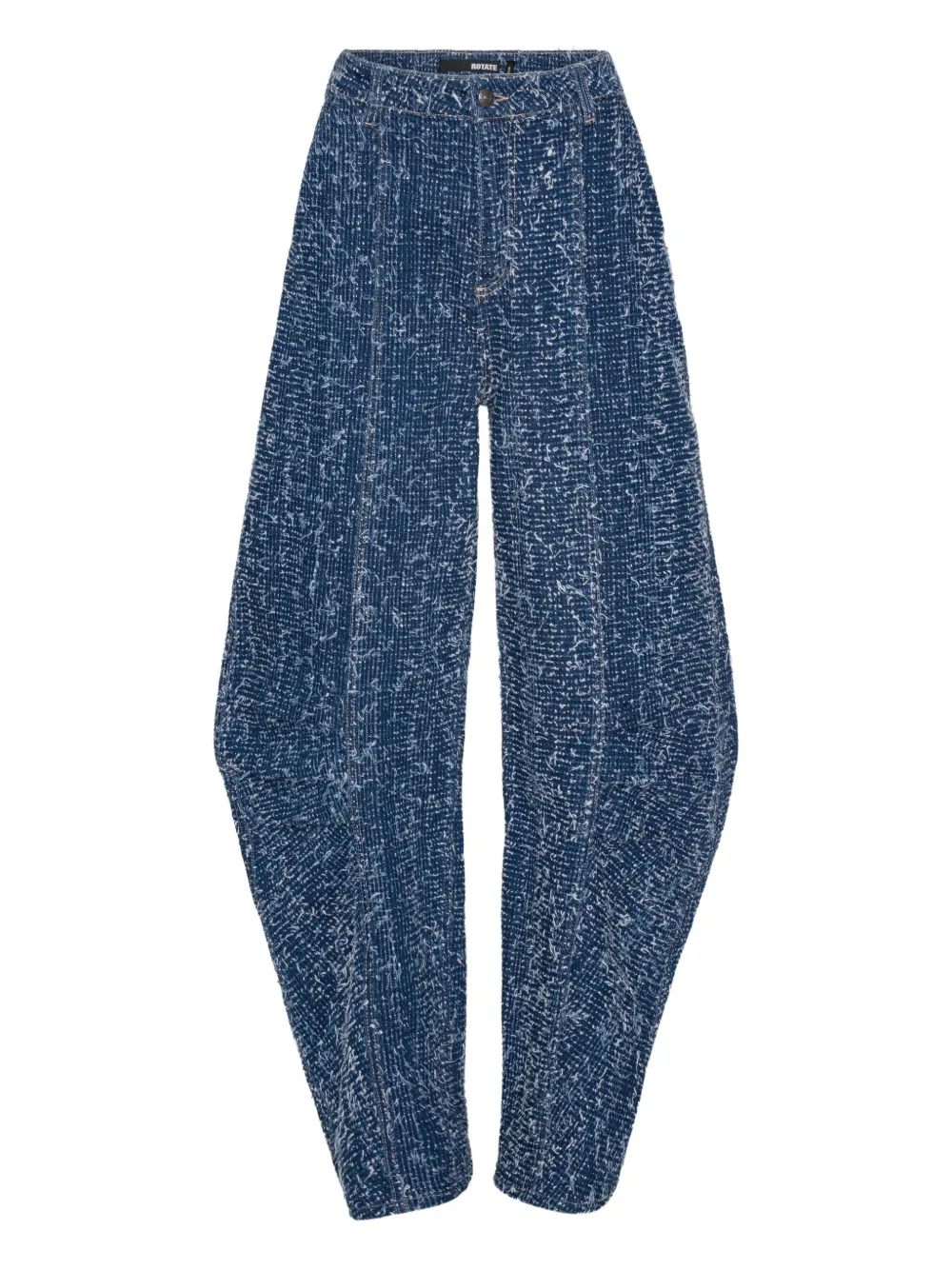ROTATE BIRGER CHRISTENSEN Ruimvallende broek met afwerking Blauw