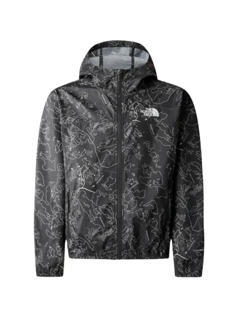 The North Face Kids zip-up hooded jacket