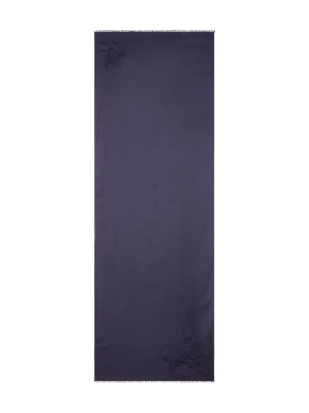ETRO Kasjmier sjaal met geborduurd paisley Blauw