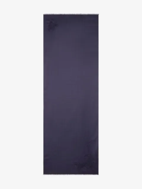 ETRO paisley-embroidered cashmere scarf