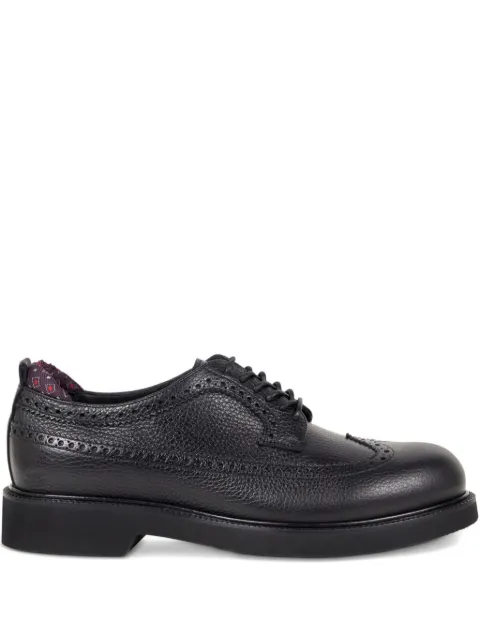 ETRO leather broguing-details Derby shoes
