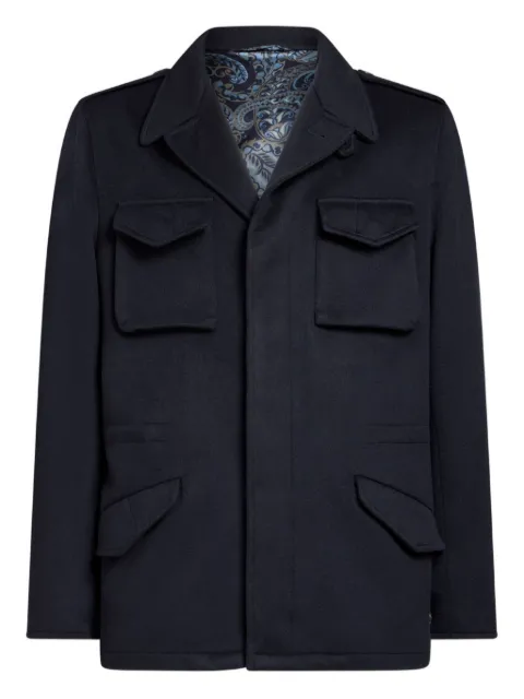 ETRO flap-pocket cashmere jacket