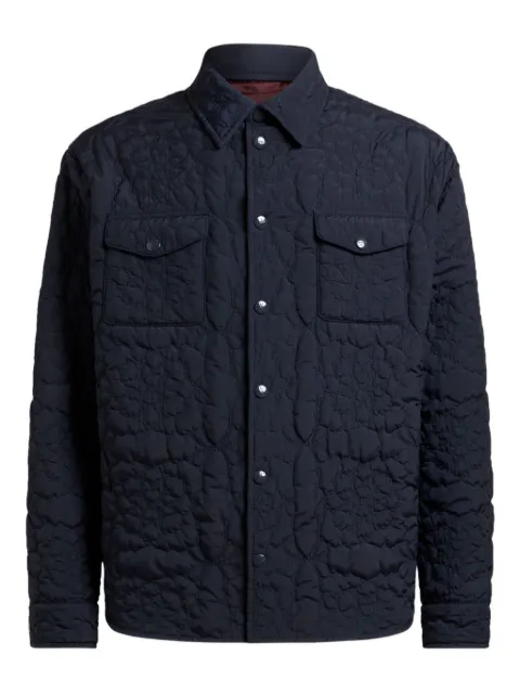 ETRO quilted floral-pattern overshirt