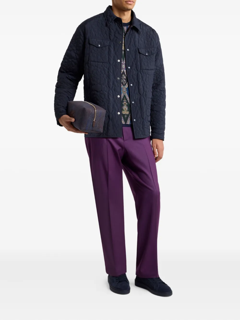 ETRO quilted floral-pattern overshirt | Shirt Jackets | Image 2
