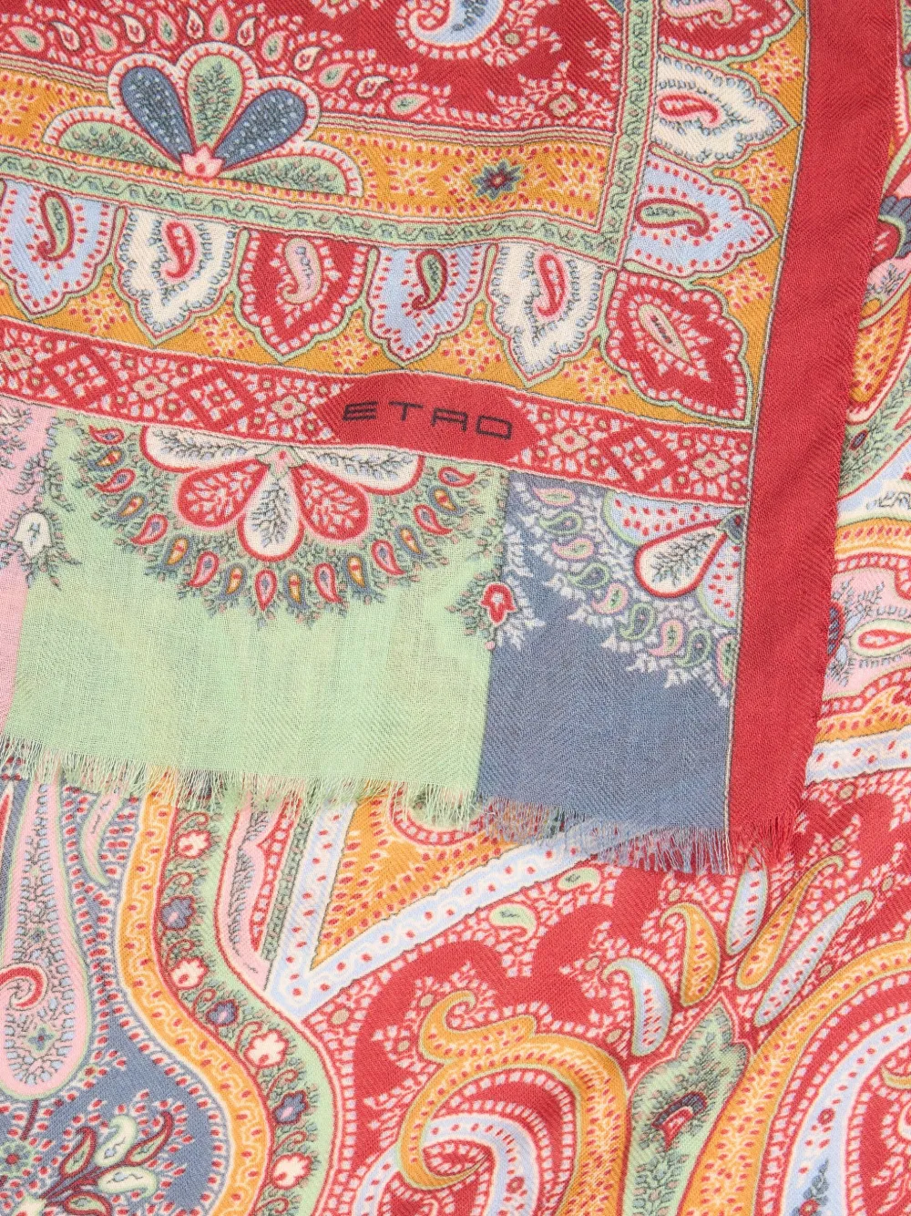ETRO Sjaal met paisley-patroon Oranje