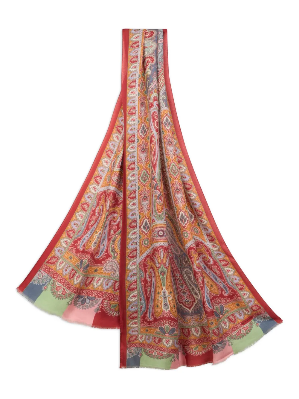 ETRO Sjaal met paisley-patroon Oranje