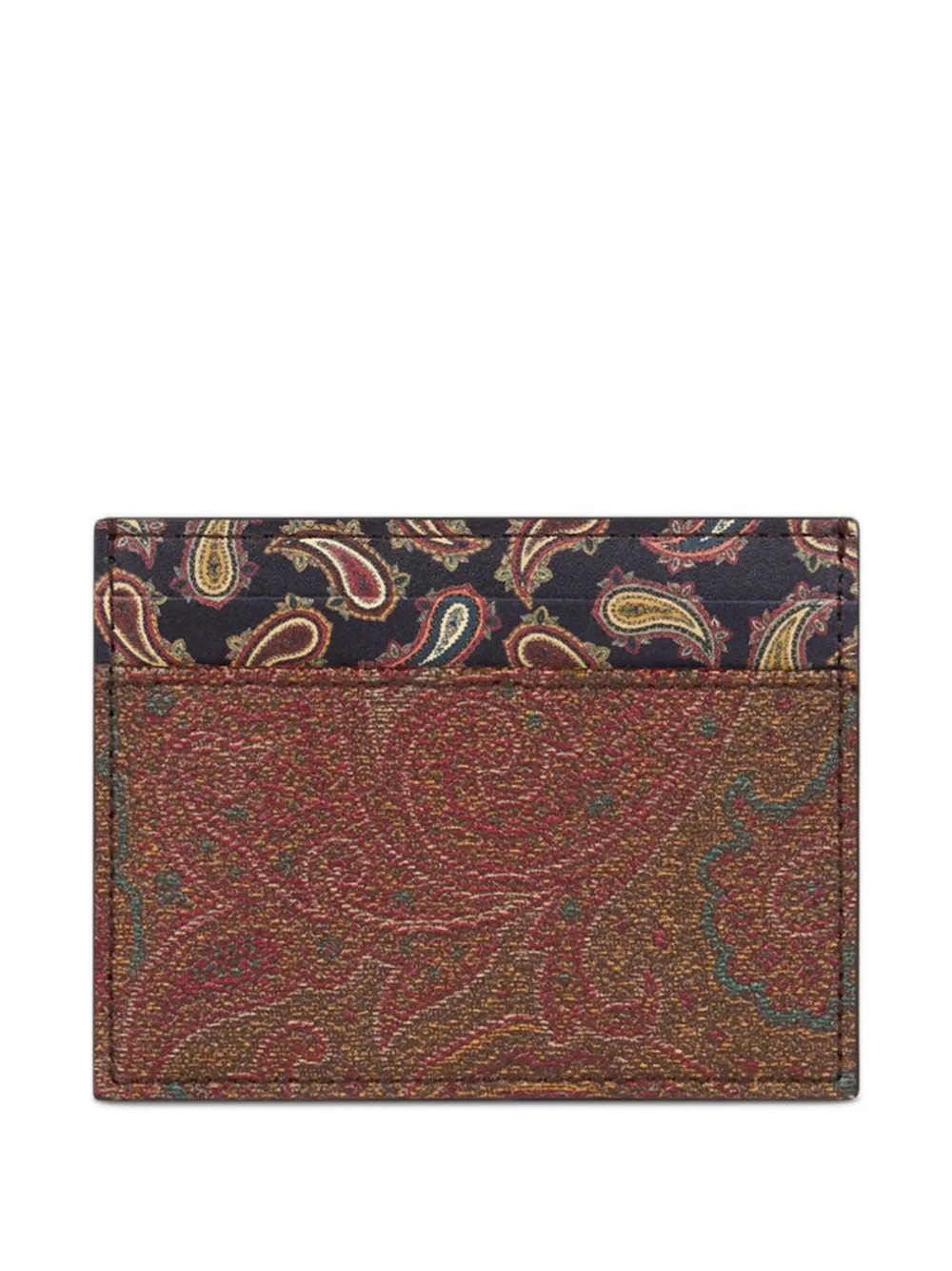 ETRO Pasjeshouder met paisley-print Bruin
