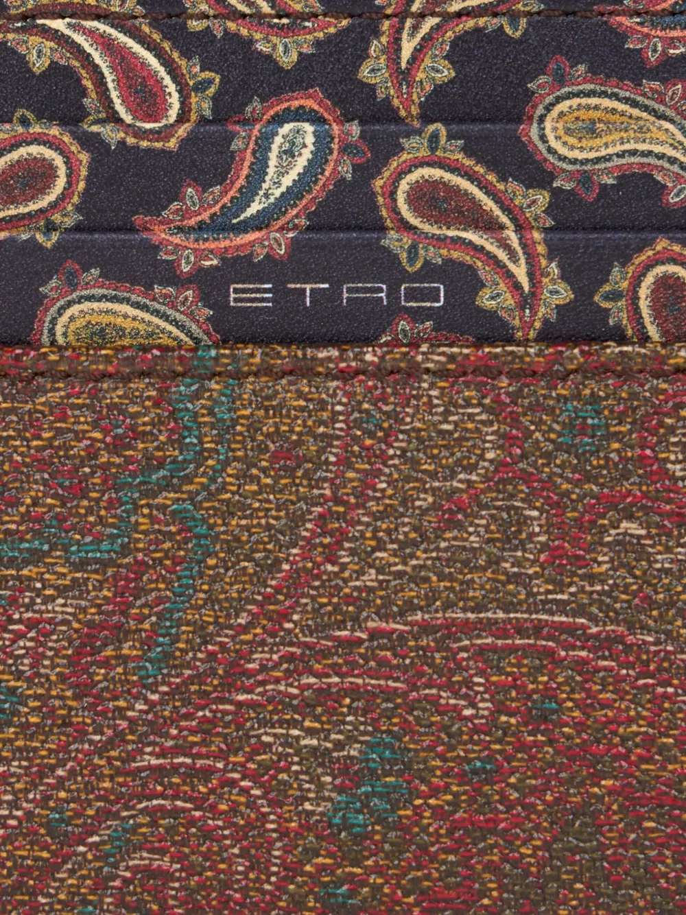 ETRO Pasjeshouder met paisley-print Bruin
