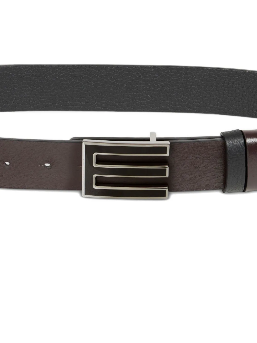 ETRO Omkeerbare leren riem Zwart