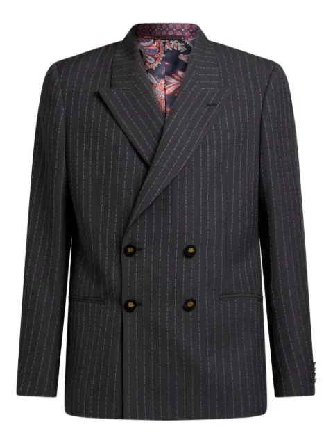 ETRO pinstripe double-breasted blazer