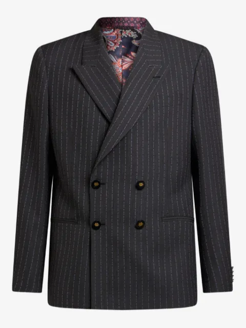 ETRO Blazer doppiopetto gessato