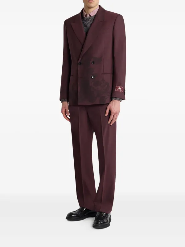 ETRO ペイズリーダブルジャケット | グレー | FARFETCH JP