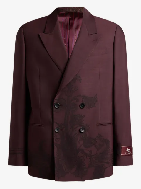 ETRO paisley-motif double-breasted jacket