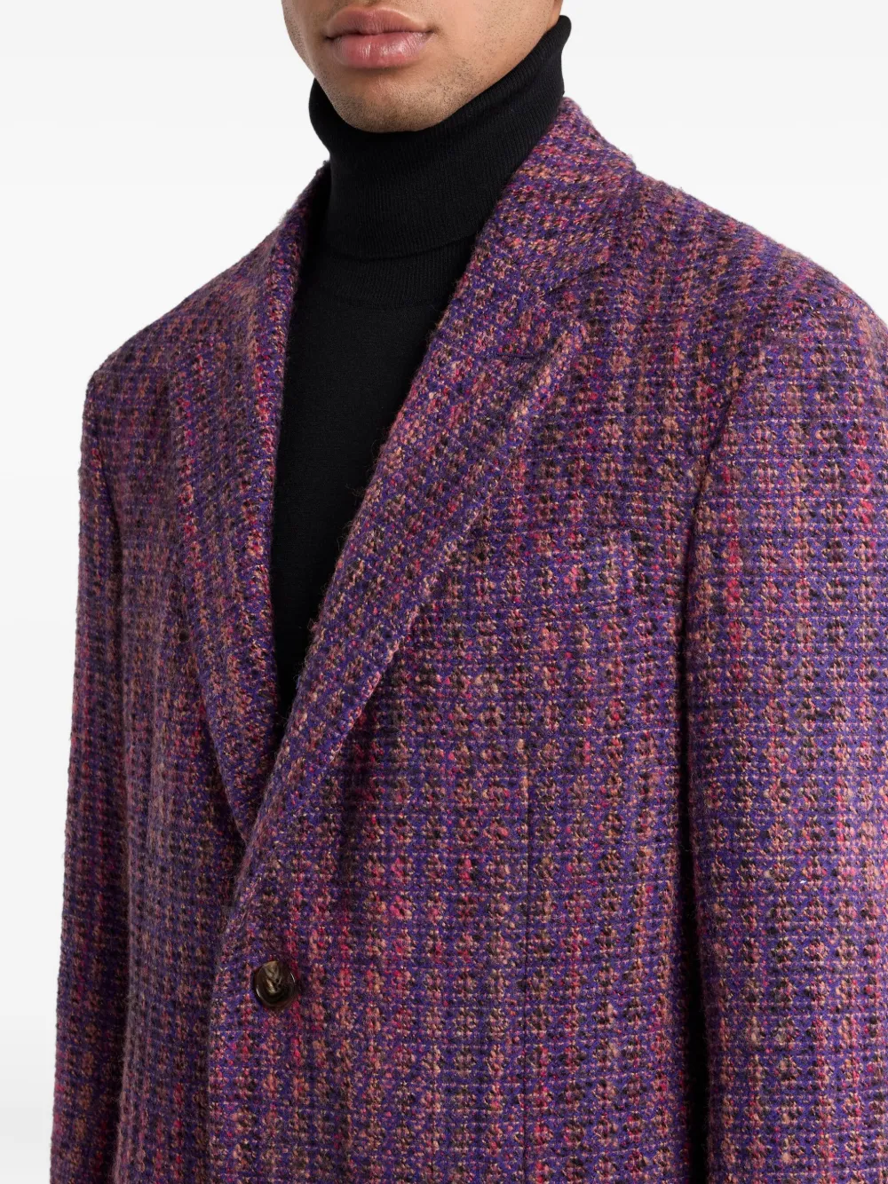 ETRO Tweed jas Paars
