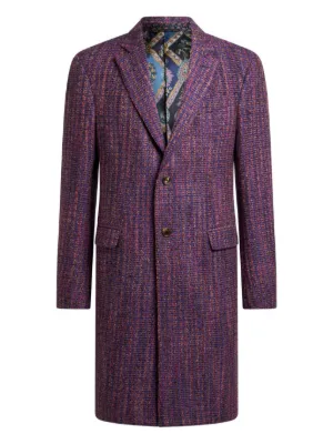 ETRO(エトロ)ライナー付ウールカシミアパターンＰコート サイズ48 ETRO(エトロ)ライナー付ウールカシミアパターンPコート サイズ48