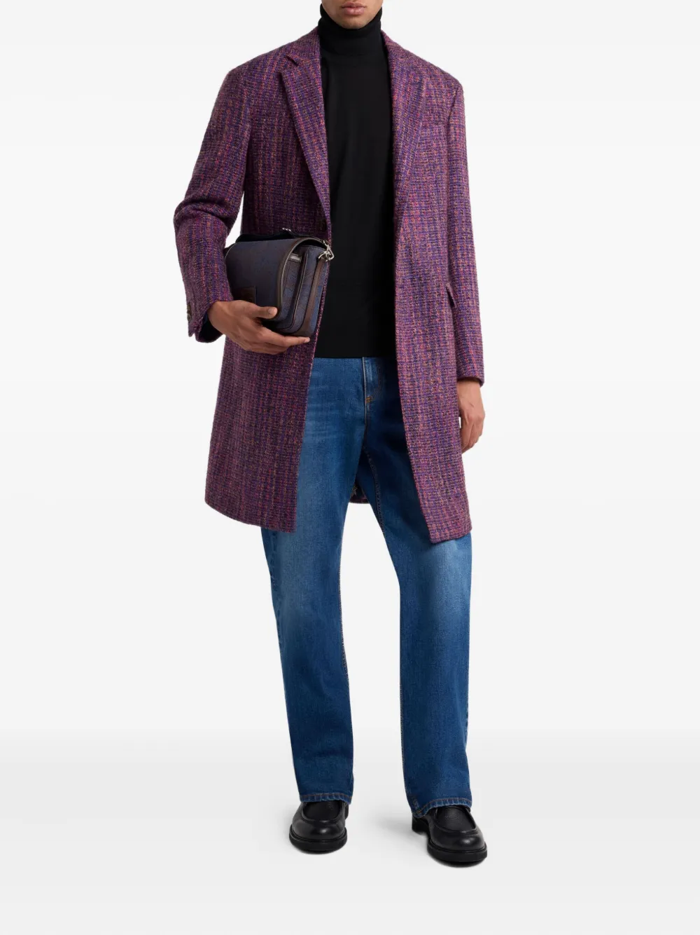 ETRO Tweed jas Paars