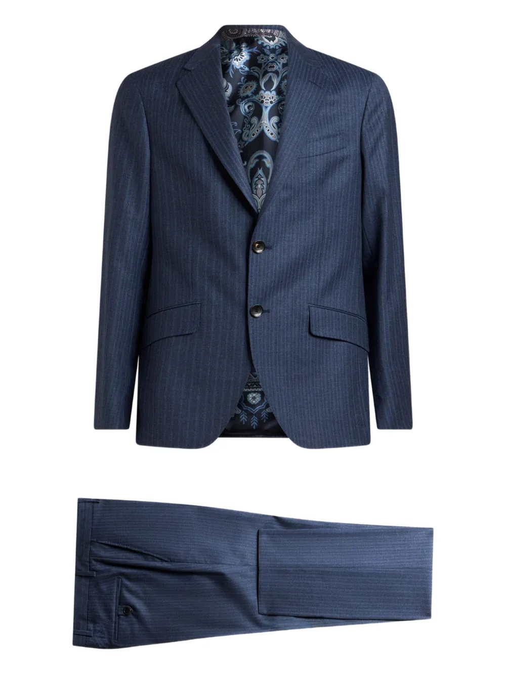 ETRO Pak met krijtstreep Blauw